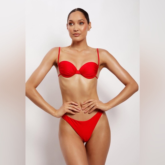 Meshki Red Swimsuit - Picture 1 of 7